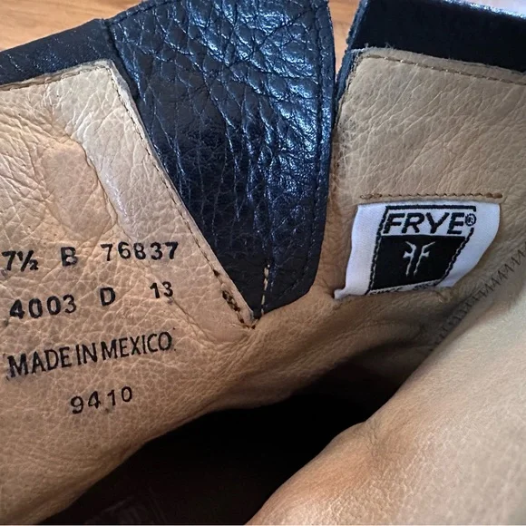 Frye buckle boots 7 1/2 with rear zipper - Picture 6 of 7